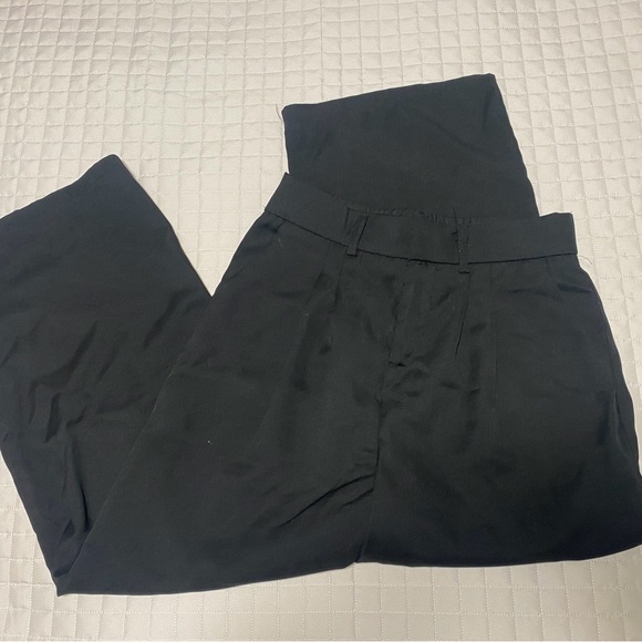 Francesca's Collections Black Wide Leg Pants - Picture 2 of 2